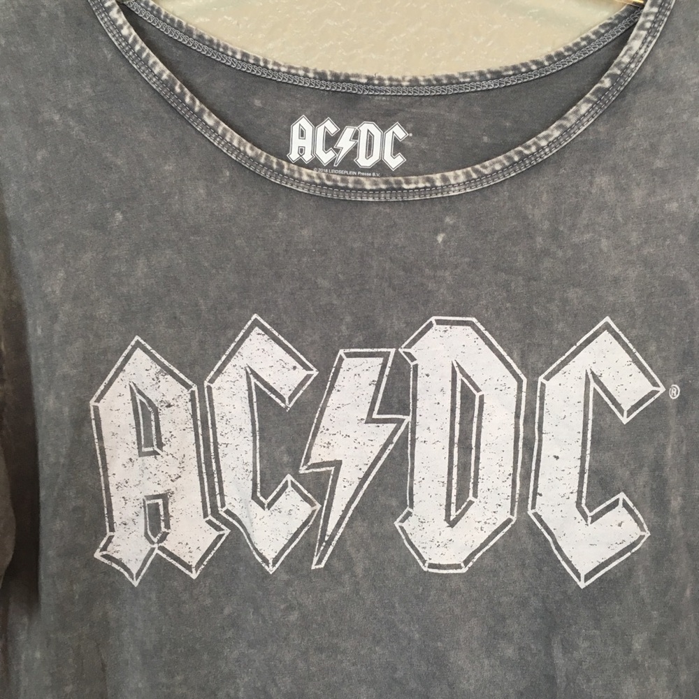 AC/DC Rock Band Fringe Top - Picture 2 of 5